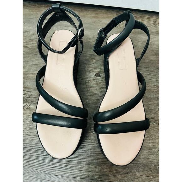 Avec Les Filles Sandals Black. Chunky platform ankle strap. - Picture 8 of 8